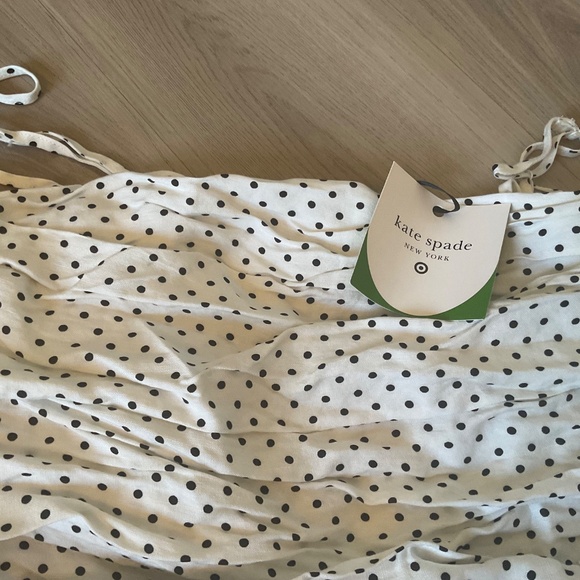 Kate Spade, Target top black cream polka dot with tie bow, new with tags, XXL - Picture 11 of 13